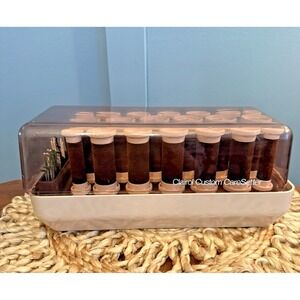 Vintage Clairol Custom Care Setter KF-20-1 Velvet Hot Rollers Curlers 80's 90's